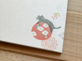 Traditional Japanese Letter Pad / Envelopes - Cat