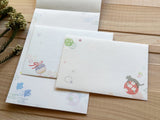 Traditional Japanese Letter Pad / Envelopes - Cat