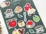 Furukawa Foil-stamped Sheet of Stickers / Apple Shop