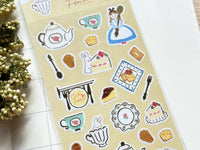 Furukawa Foil-stamped Sheet of Stickers / Cake House