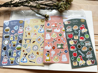 Furukawa Foil-stamped Sheet of Stickers / Apple Shop