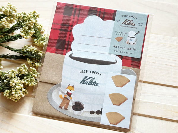 Furukawa x Kalita Coffee Cup Mini Letter Set / Morning (Fox)