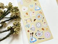 Furukawa Foil-stamped Sheet of Stickers / Cake House