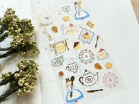 Furukawa Foil-stamped Sheet of Stickers / Cake House