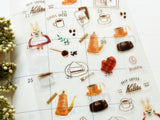 Furukawa x Kalita Sheet of Stickers / Afternoon (Rabbit)