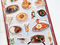 "Nostalgia" Sheet of Stickers / Restaurant