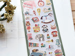 "Nostalgia" Sheet of Stickers / Toy Store