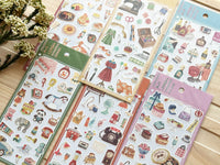 "Nostalgia" Sheet of Stickers / Department Store