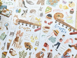 "Crayon Art" Sheet of Stickers / Stationery