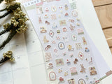 "Lampo Mini" Sheet of Stickers / Evening Bunny