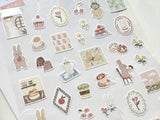 "Lampo Mini" Sheet of Stickers / Evening Bunny