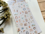 "Lampo Mini" Sheet of Stickers / Morning Bear