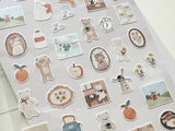 "Lampo Mini" Sheet of Stickers / Morning Bear