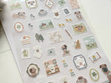 "Lampo Mini" Sheet of Stickers / Afternoon Puppy