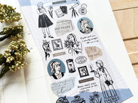 "Serene Story" Sheet of Stickers / Alice