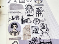 "Serene Story" Sheet of Stickers / Margaret