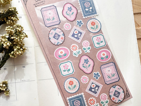 Retro Modern Sheet of Sticker - Flower