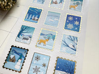 Sheet of Sticker - Winter Scene