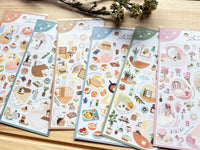 "Room Arrange" Sheet of Stickers / Coffee