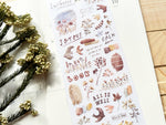 Warble Sheet of Stickers - Brown