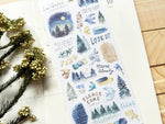 Warble Sheet of Stickers - Navy