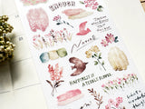 Warble Sheet of Stickers - Pink