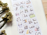 Cherish Sheet of Stickers /  Panda