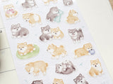 Cherish Sheet of Stickers /  Shiba Dog