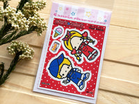 Sanrio Nostalgic 80's Character Series Big Sticker / PATTY&JIMMY