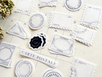 Hutte Paper Flake Sticker Pack / Postmarks