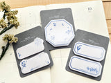 Die-Cut Botanical Glassine Paper Sticky Notes - Lily of the valley