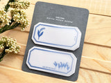 Die-Cut Botanical Glassine Paper Sticky Notes - Lily of the valley