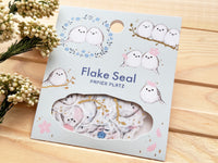 MILINA Washi Masking Flake Stickers / Long-tailed Tit