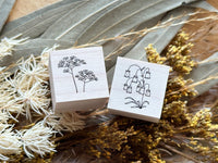 Japanese Botanical Garden Wooden Rubber Stamp - Lace Flower