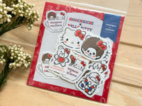 Furukawa Monchhichi x Hello Kitty Flake Stickers