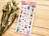 Clear Sheet of Stickers / Panda's Cafe