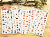 Clear Sheet of Stickers / Shiba Dog's Sushi Days