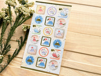 Traditional Japanese Sheet of Sticker / Mountain Fuji