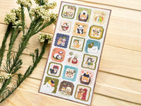 Traditional Japanese Sheet of Sticker / Animals