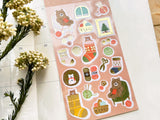 Furukawa Foil-stamped Sheet of Stickers / Bear Winter