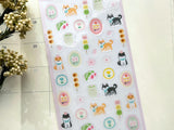 Furukawa Clear Sheet of Stickers / Shiba & Sakura