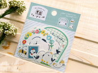 Furukawa Mino Paper Flake Stickers of Various Sizes / Long-tailed Tit