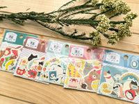 Furukawa Mino Paper Flake Stickers of Various Sizes / Bear