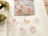 Furukawa Mino Paper Flake Stickers / Shiba & Sakura