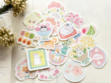 Furukawa Mino Paper Flake Stickers / Cat