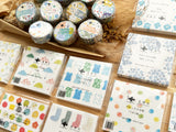 Seitousya Japanese Washi Masking Tape - Flower Patchwork