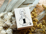 nonco hanco Rubber Stamp - Letter Girl (L)