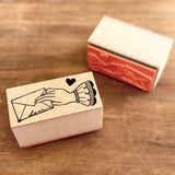 Kinotorico Original Wooden Rubber Stamp / Letter Hand