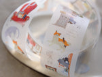 OURS Watercolor PET Tape / Life With Cats PET Tape