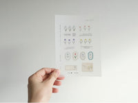 YOHAKU Transparent PET Roll Stickers / P-009 Garden (ガーデン)